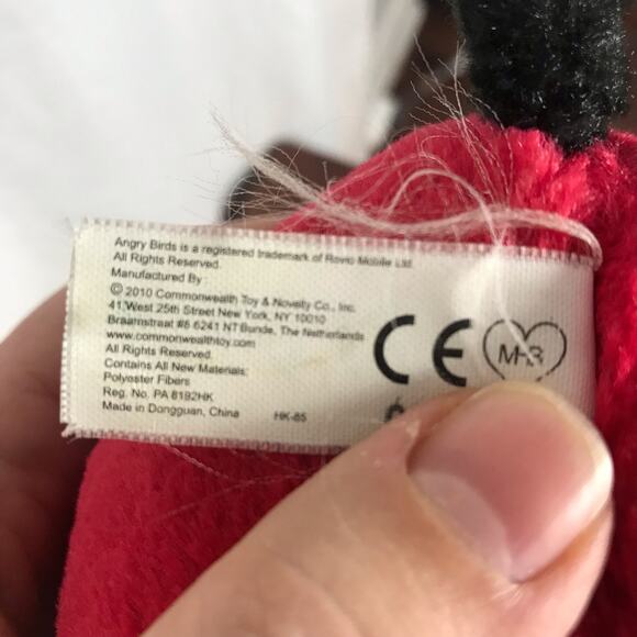 Bundle of 2 Angry Birds Red Bird & Matilda White Small Plush Stuffed Animals - Picture 9 of 9